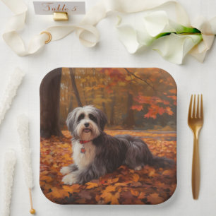 Plato De Papel Los habaneses en otoño se inspiran en las hojas