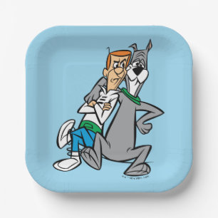 Plato De Papel Los Jetsons   Presupuestos George y Astro