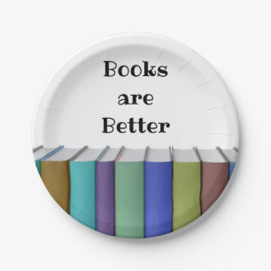 Plato De Papel Los libros son mejores