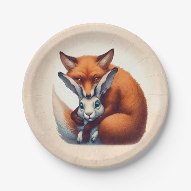 Plato De Papel Los mejores amigos (Anverso)