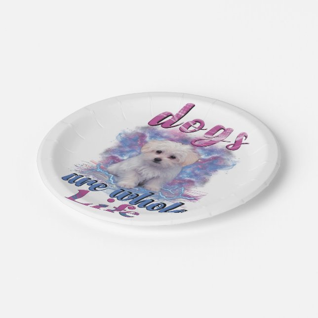 Plato De Papel Los perros son toda la vida (Angular)