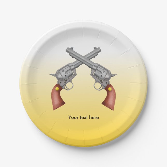 Plato De Papel Los rebeliones del viejo oeste estadounidense cruz (Anverso)