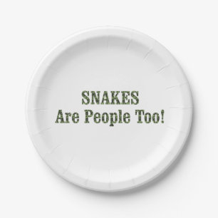 Plato De Papel ¡Los SNAKES También Son Gente!