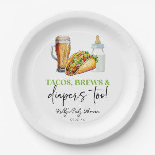Plato De Papel ¡Los tacos se producen y los pañales también! Baby