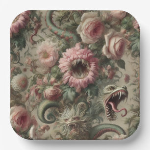 Plato De Papel Los Voraces Verdants – Gótico Victoriano