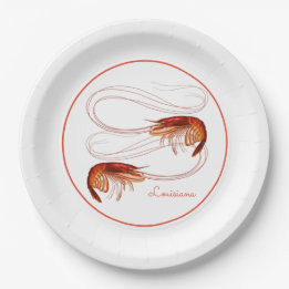 Plato De Papel Louisiana Crayfish