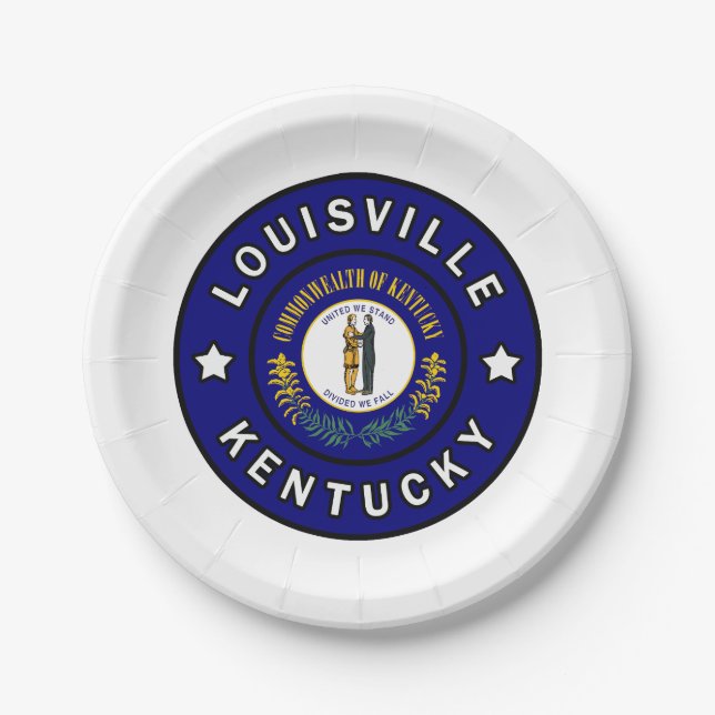 Plato De Papel Louisville Kentucky (Anverso)