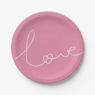 PLATO DE PAPEL LOVE