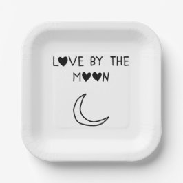 Plato De Papel Love By the moon