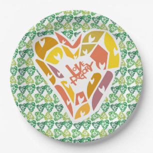 PLATO DE PAPEL LOVE FACTORY HEARTS BY MASANSER