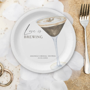 Plato De Papel Love is Brewing Espresso Martini Despedida de solt