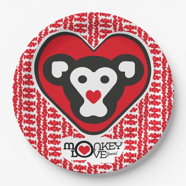 Plato De Papel LOVE MONKEY LOVE SPECIAL by Masanser (Anverso)