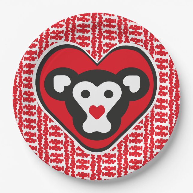 Plato De Papel LOVE MONKEY LOVE SPECIAL by Masanser (Anverso)