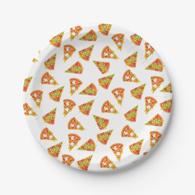 Plato De Papel Love Pizza (Anverso)