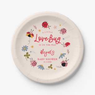 Plato De Papel Lovebug Summer Baby Shower