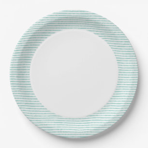 Plato De Papel Luau Plates   Banda verde