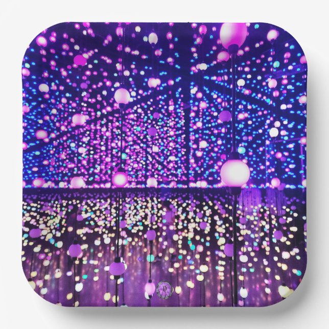 Plato De Papel Luces de brillo 9" (Anverso)