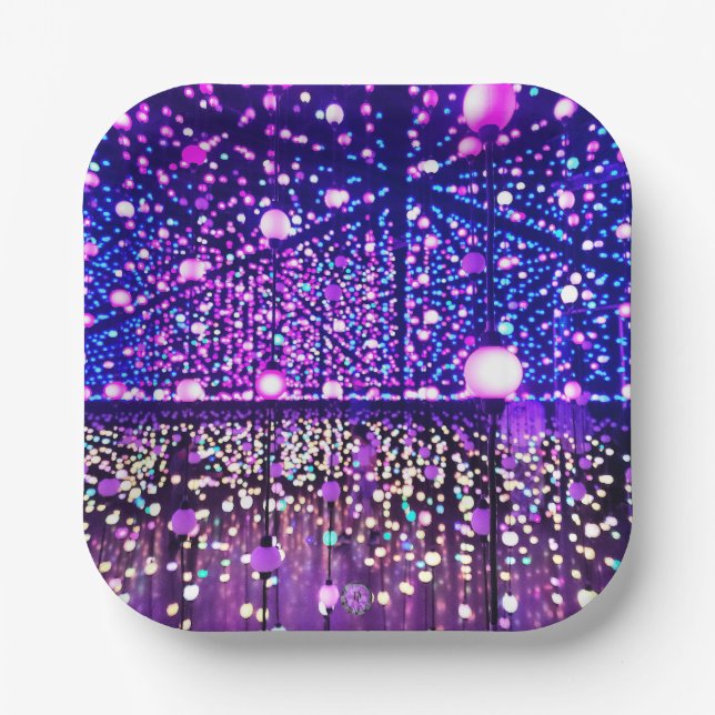 Plato De Papel Luces de brillo de 7" (Anverso)