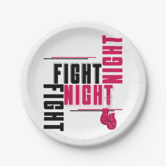 Plato De Papel Luchar por la noche y matar