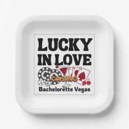 Plato De Papel Lucky In Love Vegas Bachelorette