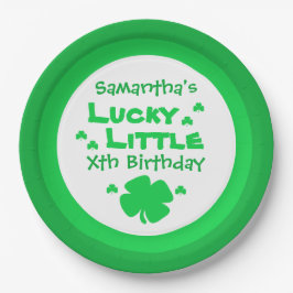 Plato De Papel Lucky Little Birday