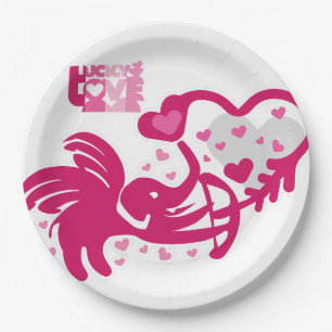 PLATO DE PAPEL LUCKY LOVE ELEPHANT CUPID ELEPHANT BY MASANSER