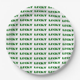 Plato De Papel Lucky Lucky Lucky Paper Plates