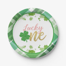 Plato De Papel Lucky One Birday Plate - Chica