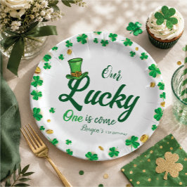 Plato De Papel Lucky One – Cumpleaños de San Patricio Primer Cump