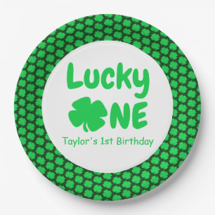 Plato De Papel Lucky One First Birthday Paper Plate