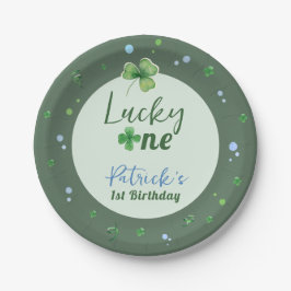 Plato De Papel Lucky One St Patrick Boy Birthday