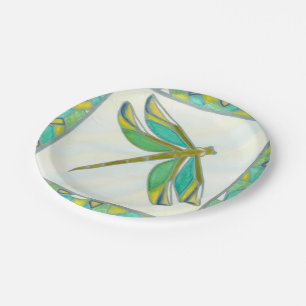 Plato De Papel Luminosa libélula pastel de Vanna Lam