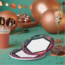 Plato De Papel Luminosa mesa de papel Fiesta moderna para la cena