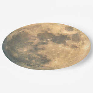 Plato De Papel Luna llena
