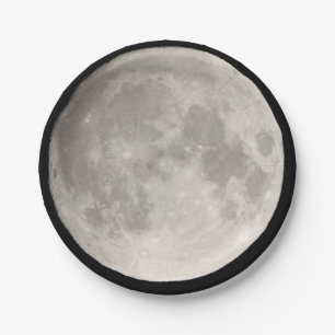 Plato De Papel Luna llena