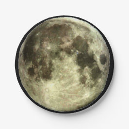 Plato De Papel Luna Llena