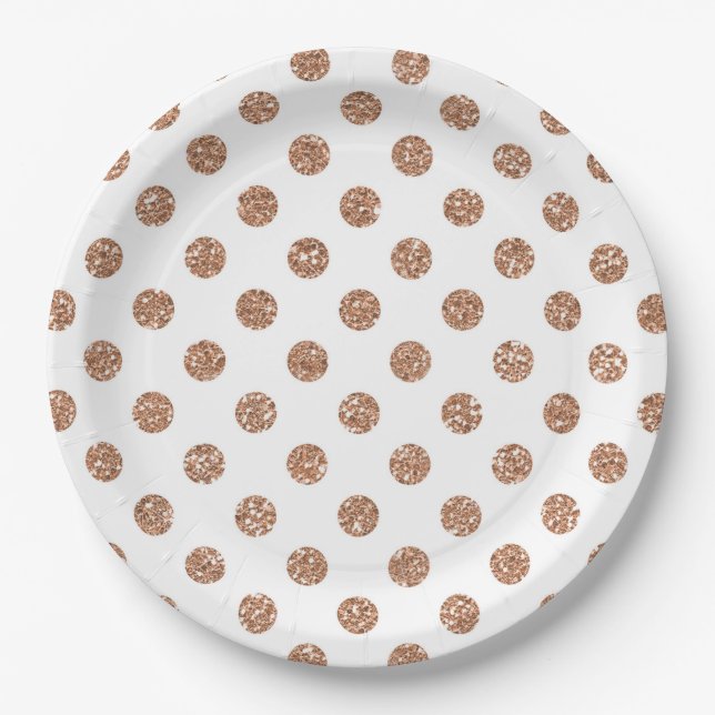 Plato De Papel Lunares (Anverso)