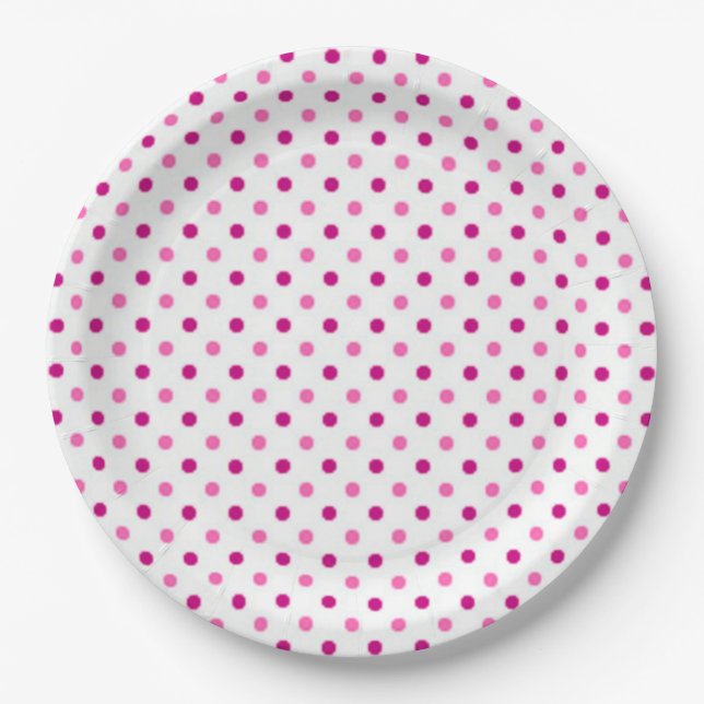 Plato De Papel Lunares (Anverso)
