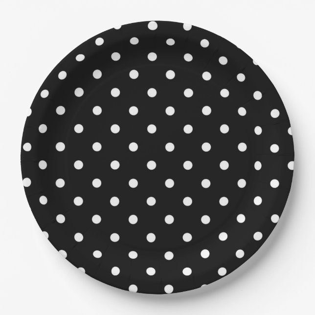 Plato De Papel Lunares (Anverso)