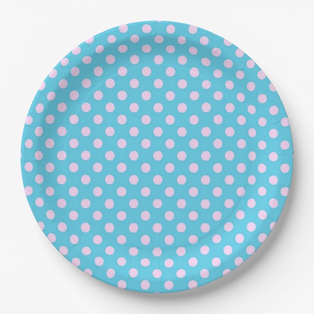 Plato De Papel Lunares (Anverso)