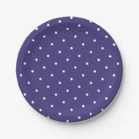 Lunares Blancos Chic Morado Violeta