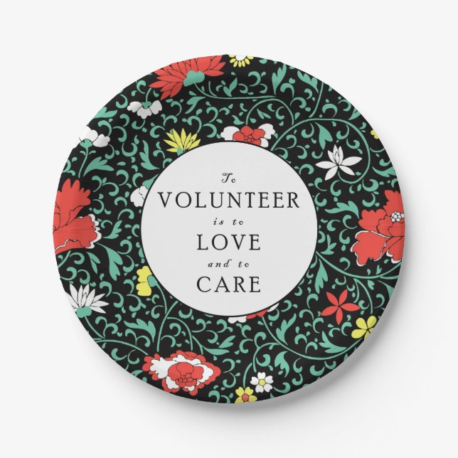 Plato De Papel Luncheon, Fiesta voluntario (Anverso)