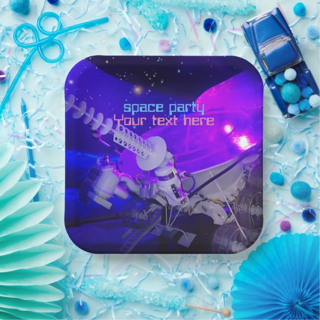 Plato De Papel Lunokhod (Fiesta)