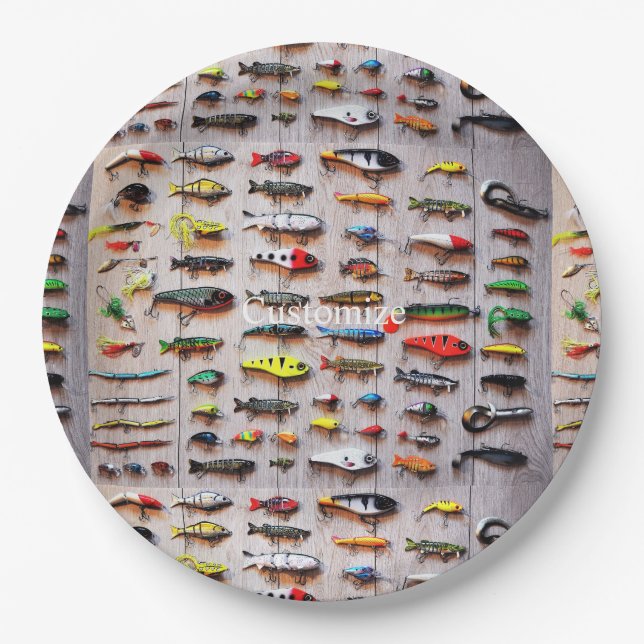 Plato De Papel Lures Thunder_Cove de pesca clásica (Anverso)