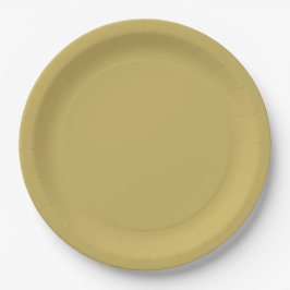 Plato De Papel Luster de oro