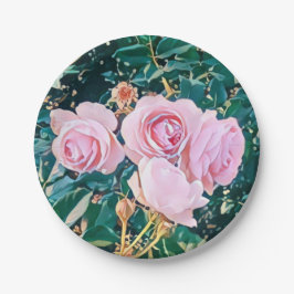 Plato De Papel luxe romantic flowers botanical wallpaper