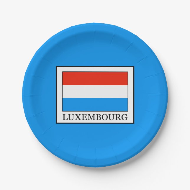 Plato De Papel Luxemburgo (Anverso)