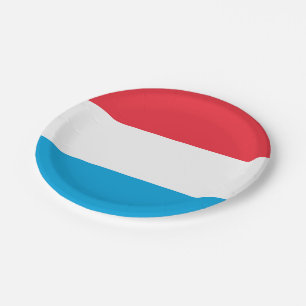 Plato De Papel Luxemburgo - Lëtzebuerg - Plate Fiesta luxemburgué