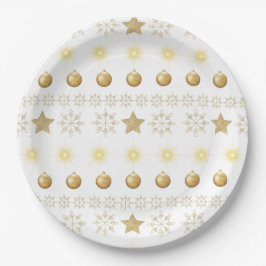 Plato De Papel Luxury Gold and White Luxury Festive