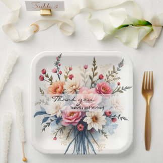 Plato De Papel Luxury Modern Wildflowers Beautiful Collection